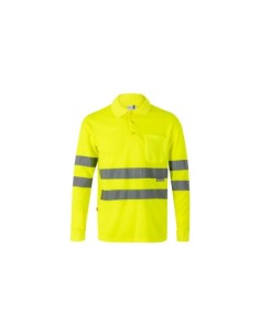POLO ALTA VISIBILIDAD MANGA LARGA AMARILLO VELILLA 174