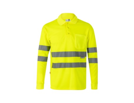 POLO ALTA VISIBILIDAD MANGA LARGA AMARILLO VELILLA 174