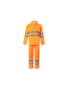 TRAJE LLUVIA ALTA VISIBILIDAD NARANJA VELILLA 189