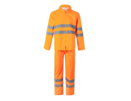 TRAJE LLUVIA ALTA VISIBILIDAD NARANJA VELILLA 189