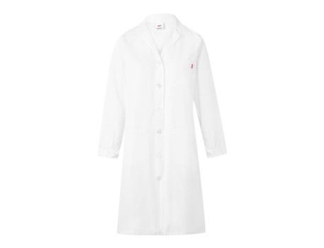 BATA SANITARIA MUJER MANGA LARGA BLANCA VELILLA