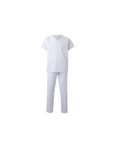 CONJUNTO PIJAMA SANITARIO BLANCO VELILLA 800