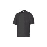 CHAQUETA COCINERO MANGA CORTA NEGRA VELILLA 405205