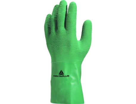 GUANTE LÁTEX CON SOPORTE VERDE DELTAPLUS