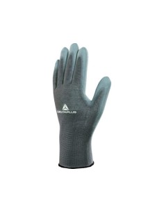 GUANTES POLIÉSTER PALMA PU GRIS DELTAPLUS VE702PG