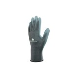 GUANTES POLIÉSTER PALMA PU GRIS DELTAPLUS VE702PG