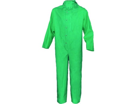 BUZO PROTECCIÓN QUÍMICA ANTIÁCIDO PVC VERDE CO600