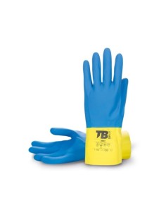GUANTE LÁTEX NATURAL BICOLOR 9007-8/L