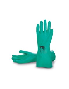 GUANTE NITRILO FLOCADO VERDE 33 CM TOMAS BODERO
