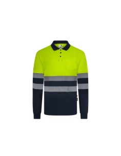 POLO ALTA VISIBILIDAD MARINO AMARILLO ML