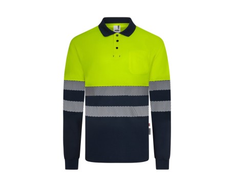POLO ALTA VISIBILIDAD MARINO AMARILLO ML