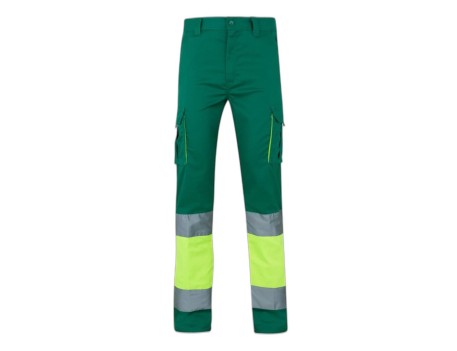 PANTALÓN STRETCH ALTA VISIBILIDAD AMARILLO/VERDE