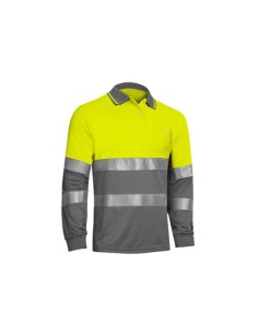 POLO MANGA LARGA BIRDEYE AMARILLO/GRIS