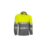 POLO MANGA LARGA BIRDEYE AMARILLO/GRIS