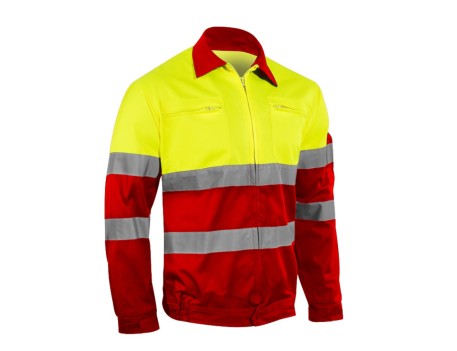 CAZADORA ALTA VISIBILIDAD 1055 AMARILLO/ROJO