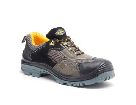 ZAPATO SEGURIDAD PIEL ORION S1P SRC NEGRO/GRIS