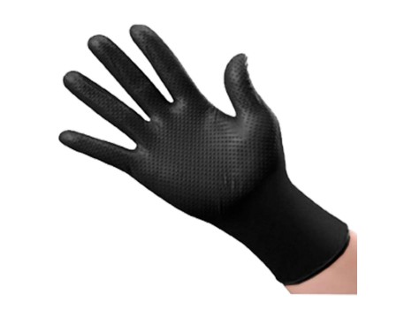 GUANTE NITRILO DIAMANTE NEGRO ND-240