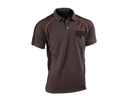 POLO FORTE COOLDRY ALTA VISIBILIDAD GRIS