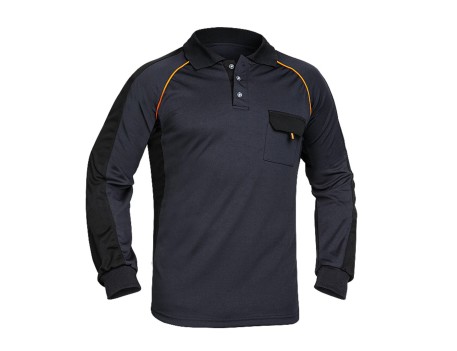 POLO FORTE COOLDRY ALTA VISIBILIDAD GRIS