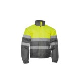 CAZADORA BOMBER ALTA VISIBILIDAD AMARILLO/GRIS