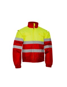 CAZADORA BOMBER ALTA VISIBILIDAD AV AMARILLO/BURDEOS