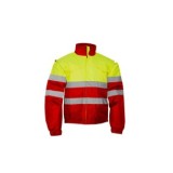 CAZADORA BOMBER ALTA VISIBILIDAD AV AMARILLO/BURDEOS