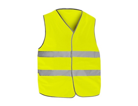 CHALECO ALTA VISIBILIDAD CON CREMALLERA AMARILLO