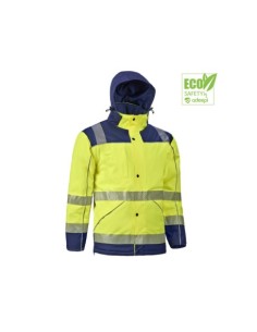 PARKA ALTA VISIBILIDAD BICOLOR SEGMENTADA AMA/MAR