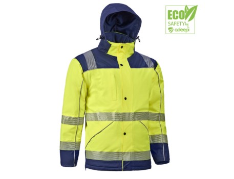 PARKA ALTA VISIBILIDAD BICOLOR SEGMENTADA AMA/MAR