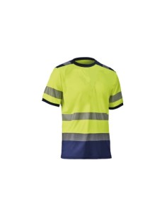 CAMISETA MANGA CORTA ALTA VISIBILIDAD BICOLOR AMA/MAR