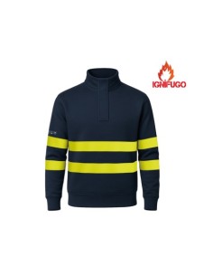 SUDADERA SAREMO BANDA AV AMARILLO MARINO