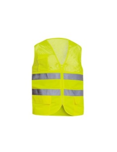 CHALECO AV CON RED SUP. AMARILLO-M
