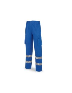 PANTALÓN TERGAL CON BANDAS REFLECTANTES AZULINA