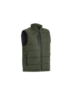 CHALECO FORRADO POLAR HUGO ALTA VISIBILIDAD VERDE