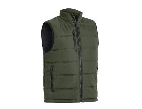 CHALECO FORRADO POLAR HUGO ALTA VISIBILIDAD VERDE