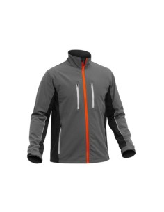 SOFTSHELL FORTE RESISTENTE GRIS-NARANJA