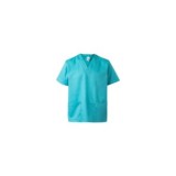 CHAQUETA PIJAMA SANITARIA MANGA CORTA VELILLA 589 TURQUESA