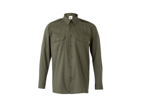 CAMISA UNIFORME MANGA LARGA VERDE CAZA VELILLA 530