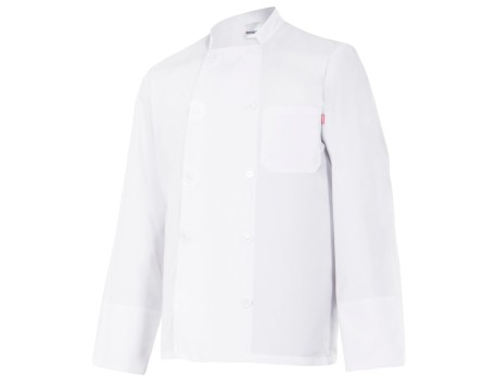 CHAQUETA COCINERO MANGA LARGA BLANCO VELILLA