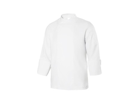 CHAQUETA DE COCINA MICROFIBRA MANGA LARGA VELILLA