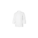CHAQUETA DE COCINA MICROFIBRA MANGA LARGA VELILLA