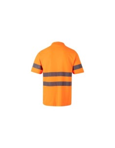 POLO MANGA CORTA ALTA VISIBILIDAD NARANJA FLUOR VELILLA 2
