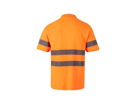 POLO MANGA CORTA ALTA VISIBILIDAD NARANJA FLUOR VELILLA