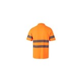 POLO MANGA CORTA ALTA VISIBILIDAD NARANJA FLUOR VELILLA