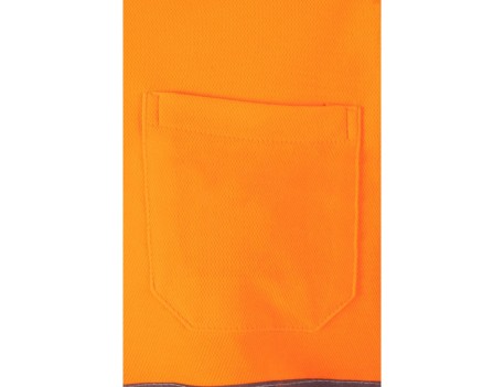 POLO MANGA CORTA ALTA VISIBILIDAD NARANJA FLUOR VELILLA