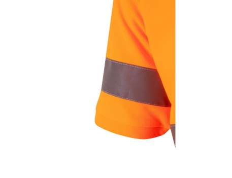POLO MANGA CORTA ALTA VISIBILIDAD NARANJA FLUOR VELILLA