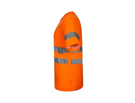 CAMISETA TÉCNICA MANGA CORTA ALTA VISIBILIDAD NARANJA VELILLA