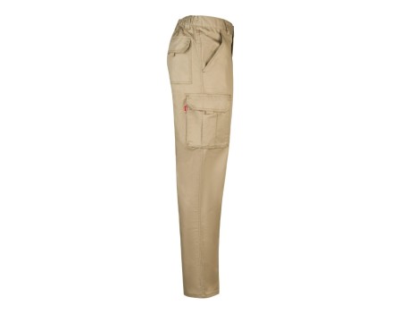 PANTALÓN MULTIBOLSILLOS ELÁSTICO BEIGE VELILLA