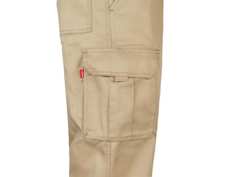 PANTALÓN MULTIBOLSILLOS ELÁSTICO BEIGE VELILLA