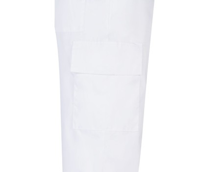 PANTALÓN DE TRABAJO MULTIBOLSILLOS BLANCO VELILLA 31601